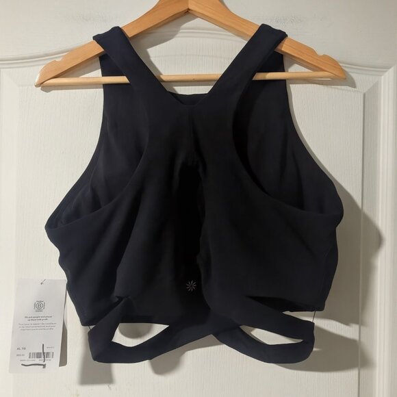 Athleta | Conscious Crop Cut Out Bra In Black (D-DD cup) - Picture 15 of 16